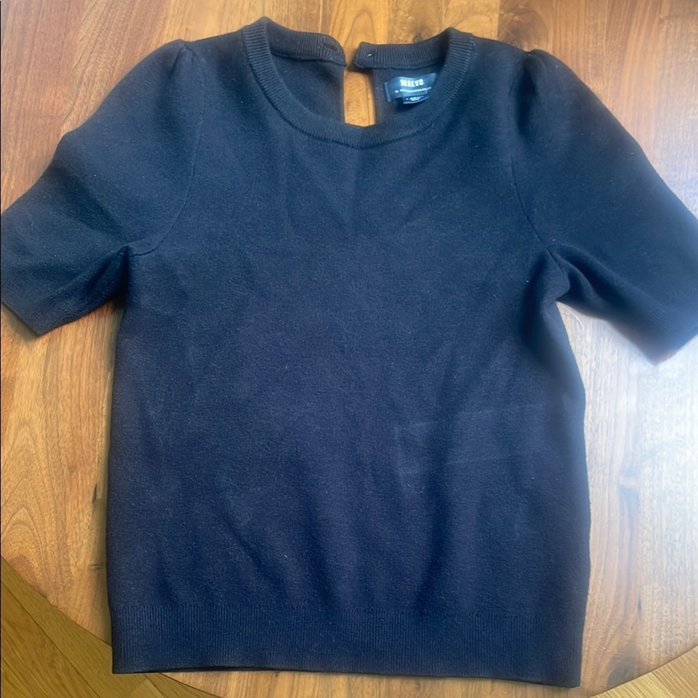 Maeve Classic Black Knit Top